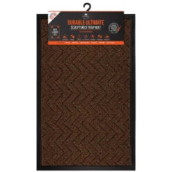 B&M Ultimate Trap Mat 55 X 85cm - Brown 10 B&M Ultimate Trap Mat 55 X 85cm - Brown -Kitchen and Tableware Store 379122 durable ultimate sculpted trap mat 55x85cm brown