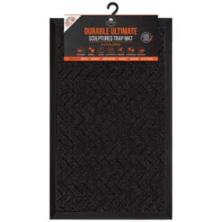 B&M Ultimate Trap Mat 45 X 75cm - Black -Kitchen and Tableware Store 379124 durable ultimate sculpted trap mat 45x75cm black