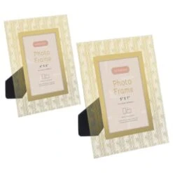 B&M Harmony Glass Photo Frame 5 X 7" - Gold -Kitchen and Tableware Store 380067 380068 harmony glass photo frame main 1