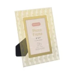 B&M Harmony Glass Photo Frame 5 X 7" - Gold