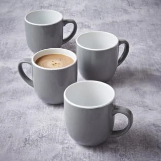 Simply Everyday Gloss Mugs 4pk - Grey 6 Simply Everyday Gloss Mugs 4pk - Grey - Image 5