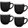 Simply Everyday Gloss Mugs 4pk - Black -Kitchen and Tableware Store 380121 4pk simply everyday mugs black 3