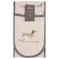 B&M Sausage Dog Double Oven Glove -Kitchen and Tableware Store 380216 double oven glove hello sausage