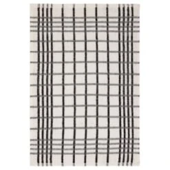 B&M Essentials Check Tea Towels - Black 5pk -Kitchen and Tableware Store 380235 5pk check tea towels black 3