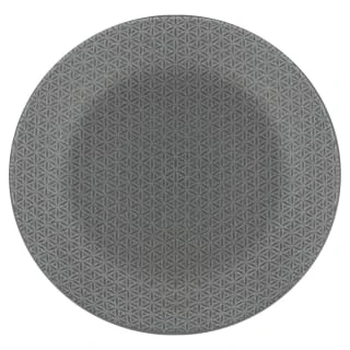 B&M Grey Embossed Dinner Plate 10.5" 3 B&M Grey Embossed Dinner Plate 10.5"