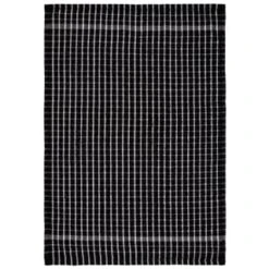 B&M Check Tea Towels - Black 3pk 10 B&M Check Tea Towels - Black 3pk -Kitchen and Tableware Store 380307 3pk check tea towels black 4
