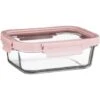 B&M Pink Glass Food Container - Large 2 B&M Pink Glass Food Container - Large -Kitchen and Tableware Store 380659 glass food container pink large 2