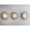 B&M Rattan Mirror 3pk -Kitchen and Tableware Store 380927 set of 3 rattan mirror