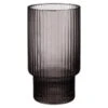 B&M Urban Paradise Smokey Ribbed Glass Tumbler - Grey -Kitchen and Tableware Store 380933 smoked grey ribbed tumbler