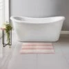 B&M Newbury Stripe Bath Mat 50 X 80cm - Blush 1 B&M Newbury Stripe Bath Mat 50 X 80cm - Blush -Kitchen and Tableware Store 381559 newbury stripe bath mat blush