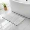 Retreat Knitted Bath Mat 50 X 80cm - White -Kitchen and Tableware Store 381565 retreat knitted bath mat white