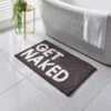 Get Naked Tufted Bath Mat - Black 1 Get Naked Tufted Bath Mat - Black -Kitchen and Tableware Store 381570 charcoal get naked bath mat