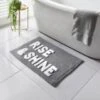 B&M Rise & Shine Tufted Bath Mat - Grey 1 B&M Rise & Shine Tufted Bath Mat - Grey -Kitchen and Tableware Store 381574 grey rise and shine bath mat
