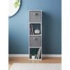 Lokken Tall 4 Cube Storage Unit With 2 Baskets - White 2 Lokken Tall 4 Cube Storage Unit With 2 Baskets - White -Kitchen and Tableware Store 383086 lokken tall 4 cube 2 baskets white