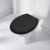B&M Tongue & Groove Toilet Seat - Black -Kitchen and Tableware Store 383098 t and g toilet seat black