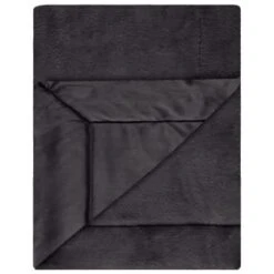 Heritage Collection Aspen Faux Fur Throw - Charcoal -Kitchen and Tableware Store 383182 aspen throw charcoal 2