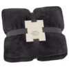 Heritage Collection Aspen Faux Fur Throw - Charcoal -Kitchen and Tableware Store 383182 aspen throw charcoal 4