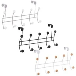 B&M 10 Ball Overdoor Hooks - Silver -Kitchen and Tableware Store 383570 10 ball overdoor hooks main