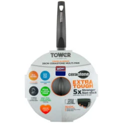 Tower Cerastone Multi-Pan 28cm -Kitchen and Tableware Store 383608 28cm cerastone multi pan