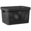 B&M Large Rectangular Spot Storage Basket - Black 2 B&M Large Rectangular Spot Storage Basket - Black -Kitchen and Tableware Store 384183 rectangular large spot basket black