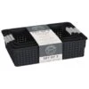 B&M Set Of Three Storage Baskets - Black 1 B&M Set Of Three Storage Baskets - Black -Kitchen and Tableware Store 384207 3pk storage boxes black