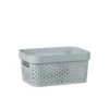 B&M Medium Rectangular Spot Storage Basket - Grey 1 B&M Medium Rectangular Spot Storage Basket - Grey -Kitchen and Tableware Store 384230 rectangular medium spot basket grey
