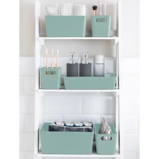Soho Storage Tub 10 X 10 X 10cm - Sage 5 Soho Storage Tub 10 X 10 X 10cm - Sage - Image 3