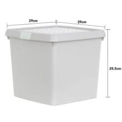 B&M Waffle Clip Box Storage Cube 14L - Grey 10 B&M Waffle Clip Box Storage Cube 14L - Grey -Kitchen and Tableware Store 384966 grey 14l waffle clip box cube 3