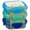 Simply Kids Clip Lock Tubs 3pk - Blue & Green -Kitchen and Tableware Store 385227 3pk simply kids clip lock tubs