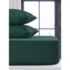 Silentnight Dark Green Pillowcase Pair 1 Silentnight Dark Green Pillowcase Pair -Kitchen and Tableware Store 385342 385343 385344 385345 dark green pillow pair single double king sheet 2