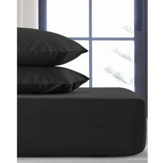 Silentnight Black Single Fitted Sheet 3 Silentnight Black Single Fitted Sheet