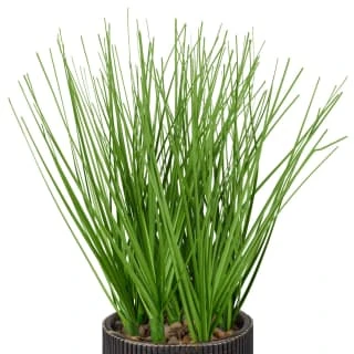 B&M Artificial Grass In Black Rattan Pot 4 B&M Artificial Grass In Black Rattan Pot - Image 2