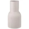 B&M Cream Ribbed Vase 1 B&M Cream Ribbed Vase -Kitchen and Tableware Store 387561 cream ribbed vase