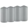 Grey Pillar Candles 4pk -Kitchen and Tableware Store 387750 4 pack grey pillar candles 2