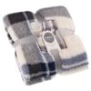 Simply Everyday Check Sherpa Throw - Navy 1 Simply Everyday Check Sherpa Throw - Navy -Kitchen and Tableware Store 388694 navy check sherpa throw