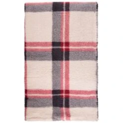 Simply Everyday Check Sherpa Throw - Red 7 Simply Everyday Check Sherpa Throw - Red -Kitchen and Tableware Store 388703 red check sherpa throw 2