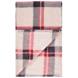 Simply Everyday Check Sherpa Throw - Red 5 Simply Everyday Check Sherpa Throw - Red - Image 3
