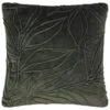 B&M Leaf Velvet Quilted Cushion - Green -Kitchen and Tableware Store 388745 woodland green leaf cushion