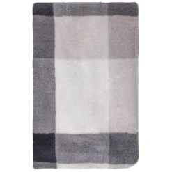B&M Highland Mono Check Sherpa Doublesided Throw -Kitchen and Tableware Store 388811 highland check sherpa throw 4