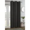 B&M Kent Woven Eyelet Blackout Panel 54 X 86" - Charcoal -Kitchen and Tableware Store 388869 kent blackout woven panel charcoal