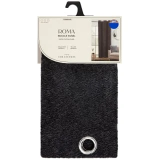 B&M Roma Boucle Panel 54 X 86" - Charcoal 3 B&M Roma Boucle Panel 54 X 86" - Charcoal