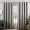 B&M Colorado Hopsack Fully Lined Silver Eyelet Curtains 46 X 54" 1 B&M Colorado Hopsack Fully Lined Silver Eyelet Curtains 46 X 54" -Kitchen and Tableware Store 388889 388890 388891 388892 388894 colorado eyelet curtain silver 1
