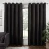 B&M Colorado Hopsack Fully Lined Black Eyelet Curtains 46 X 72" 1 B&M Colorado Hopsack Fully Lined Black Eyelet Curtains 46 X 72" -Kitchen and Tableware Store 388900 388901 388902 388903 388904 colorado eyelet curtain black
