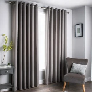 B&M Oxford Grey Black Out Curtains With Eyelets 66 X 90" 3 B&M Oxford Grey Black Out Curtains With Eyelets 66 X 90"