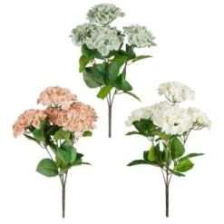 B&M Hydrangea Artificial Flower Bunch - Mink -Kitchen and Tableware Store 389095 hydrangea bunche group