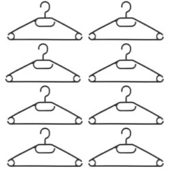 B&M Swivel Hook Hangers 8pk - Black 7 B&M Swivel Hook Hangers 8pk - Black -Kitchen and Tableware Store 389262 home organisation 8pk swivel hook hangers black 2