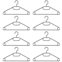 B&M Swivel Hook Hangers 8pk - Grey -Kitchen and Tableware Store 389265 home organisation 8pk swivel hook hangers grey 2