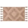 B&M Diamond Flatweave Bath Mat - Mink