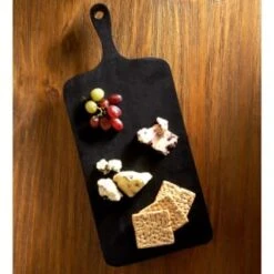 B&M Urban Paradise Black Pine Wood Serve Board -Kitchen and Tableware Store 390146 black pine wood serve board with serving handle 5