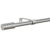 B&M Small Silver Barrel Curtain Pole 122-213cm -Kitchen and Tableware Store 390193 silver small barrel pole 3